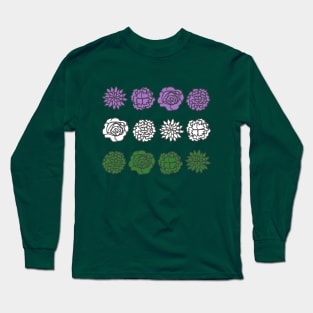 Genderqueer Flowers Long Sleeve T-Shirt